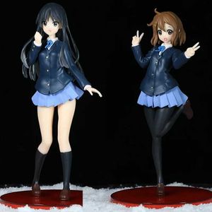 Anime Manga Hirasawa Yui figurine Anime Akiyama Mio modzieowa dziewczyna z kampusu figurka z PVC zabawki dla dzieci dekoracja stou na prezenty 240319