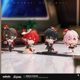 Anime Manga Honkai Star Rail Dan Heng 7 mars Tied Edge Yang Himeko Mihoyo Officiel Mignon Jeu Personnage Décoration PVC ABS Jeu Numérique Merch J240308