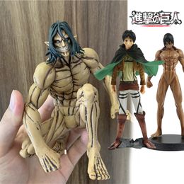 Anime Manga Hot Anime Attaque sur Titan Anime Figure Eren Jaeger Pvc Action Figure Collection Figurine Jouet Poupée Ornements De Bureau