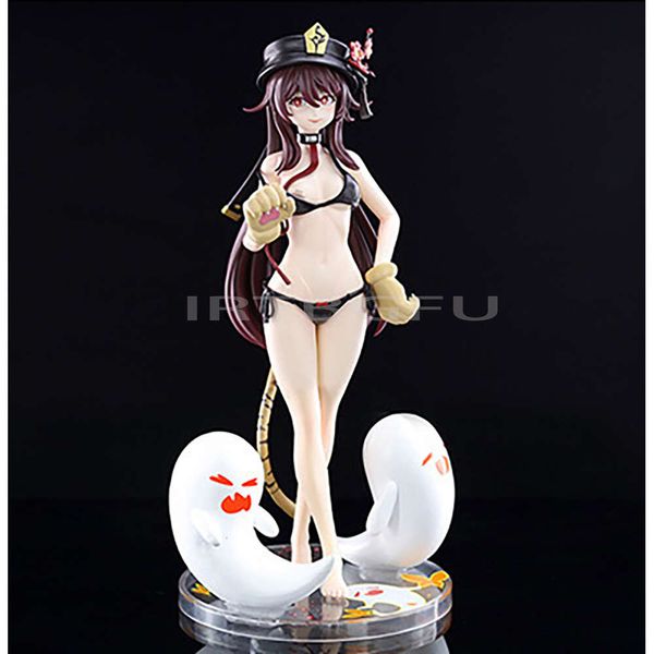 Figurine Manga Hu Tao en PVC, griffes de tigre, jouet d'action pour fille, Genshin Impact, jeu de Collection, poupée modèle