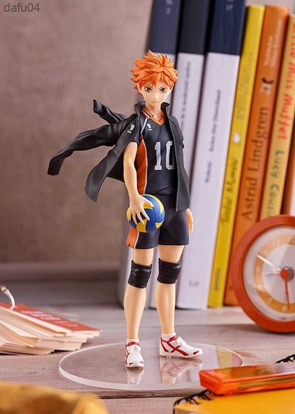 Anime Manga Iginal Hinata Shoyo Anime Haikyuu!! Figura de acción Voleibol Garaje Kit Modelo Muñeca Ornamento Juguetes GSC O POP UP PARADE Con Caja L230522