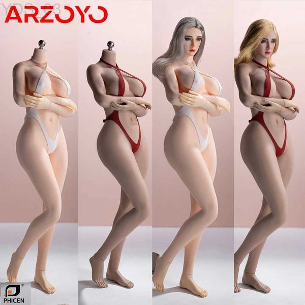 Anime Manga En stock TBLeague Phicen PLLB2023-S52 S53 S52A S53A 1/6 Mujer Europea Americana Cuerpo sin costuras Busto grande Figura de acción Muñeca YQ240315