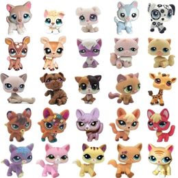 Anime Manga LPS KAT zeldzaam schattig speelgoed staand kort haar kat origineel kitten husky puppy hond dier oud bobble head 220923