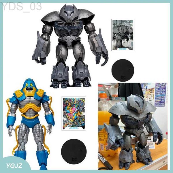 Anime Manga Mcfarlane Toys Figura de anime Anti-monitor Crisis en tierras infinitas Figuras de acción Anti Monitor Justice Buster Estatua Modelo Regalos YQ240315