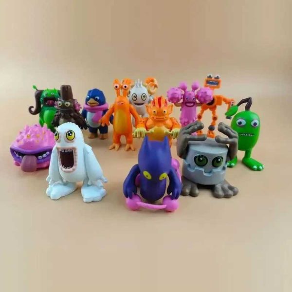 Anime Manga My Singing Monster Figura Set Toy Singing Monsters Figuras Juguetes de plástico Muñeca Figuras Wubbox Figuras de acción Maw Regalo de Navidad J240308