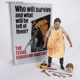 Anime Manga NECA Película de terror clásica The Texas Chainsaw MASSACRE PVC Figura de acción de colección Modelo Toy Killer 19cm T230606