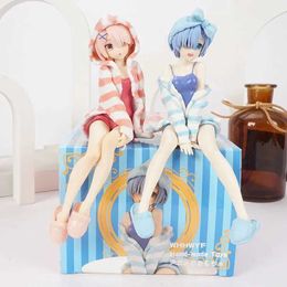 Anime Manga Noodle Stopper Picture Démarrage d'une nouvelle vie dans un autre monde Rem Ram Picture Ram Ram Family Costume Action Image de Toy2404