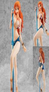 Anime Manga One Piece Figura de anime Nami Song Dance BB Pole Dance Traje de baño Figura sexy PVC Figura de acción Modelo coleccionable Juguete Do2252353