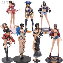 Anime Manga One Piece Boa Hancock Figura 7 Estilo Sexy Policía Uniforme Tentación Pirata Novia Cheongsam Modelo Colección Regalo Nuevo 240401