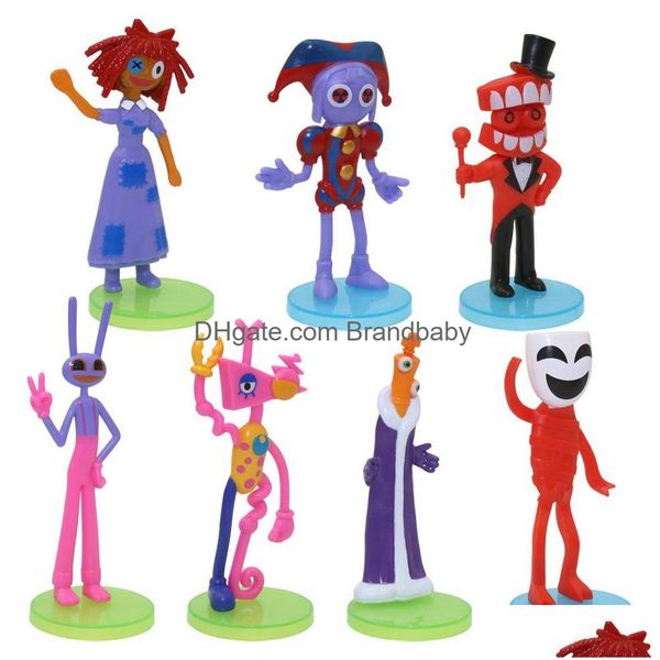 Anime Manga One Piece Clown Violet Halloween Poupée Magique Figurine 6Pcs Modèle Jouet Pour Enfant Dessin Animé Figure Posse Vintage Drop Livraison Dhxgm