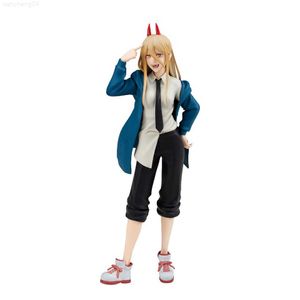 Anime Manga Originele Echt Chainsaw Man 17.5 cm Power PVC Anime Figuur Actiefiguren Collectie Model Speelgoed Droppshiping L230717