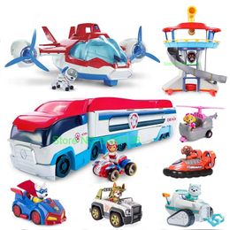 Anime Manga Pawed Avion Voiture Patrouiller Action Figure Modèle Lookout Canina Tour Sauvetage Bus Chiot Chien Noël Enfants Jouets Cadeau De Noël 230626