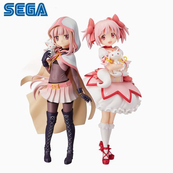 Anime Manga Qwiooe Original Véritable Madoka Magica 24 cm Madoka Kaname 20 cm Tamaki Iroha PVC Figure Modèle Poupée Jouets Pour Fille 230515