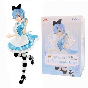 Anime Manga REM Figure Animation re Life in a Different World From Zero Figure Super Special Series in Wonderland Blue Maid Tenfit Doll Modell2404