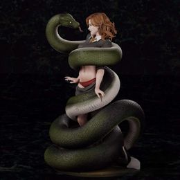 Anime manga hars figuur fantasy magical girl en de slang 1/24 schaal assembleren miniaturen model kit niet -geassembleerde ongeverfde statuettes speelgoed