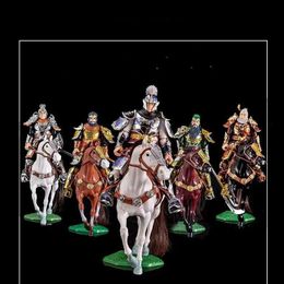 Anime Manga Romans trzech krlestw figurine Anime Guan Yu Zhang Fei oglna figurka lalki PVC zabawki dla dzieci dekoracja stou 240319