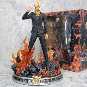 Anime Manga Sanji Gk Standbeeld One Piece Anime Figuur Straw Hat Pirates Resonance Series Met Base Dream Sanji 37cm Pvc Doll Cadeaus voor kinderen L230717