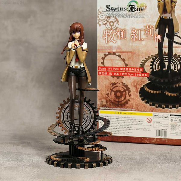 Anime Manga Steins Gate Makise Kurisu 1/7 Échelle Collection Modèle Figure Jouet Pour Enfants L230717