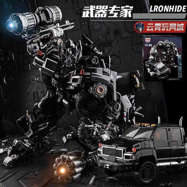 Anime Manga Transformación Juguetes BMB Ls09 Ironsheet Expert Truck 01 MPM06 Coche Figura de acción Deformación Robot Aleación Anime Modelo Regalo YQ240315