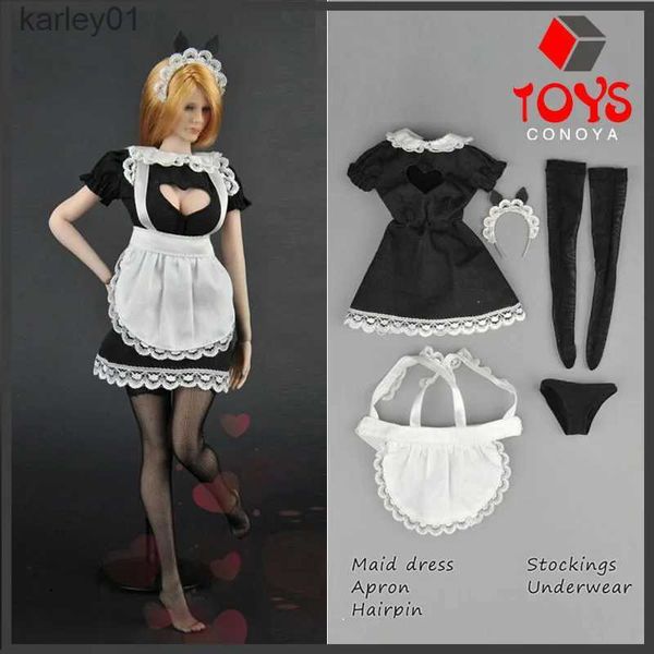 Anime Manga ZYTOYS ZY5016 1/6 échelle Cosplay Costume Sexy creux poitrine femme de chambre vêtements pour 12 pouces figurines grand buste corps modèle yq240325