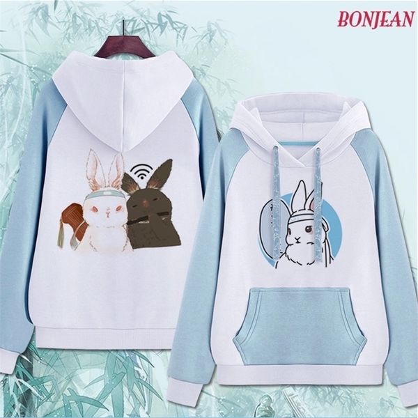 Anime Mo Dao Zu Shi Cosplay Wei WuXian Lan WangJi BL WANGJI Lapin Mignon Chaud Casual Unisexe Hoodies ChenQingLing Sweat T200311