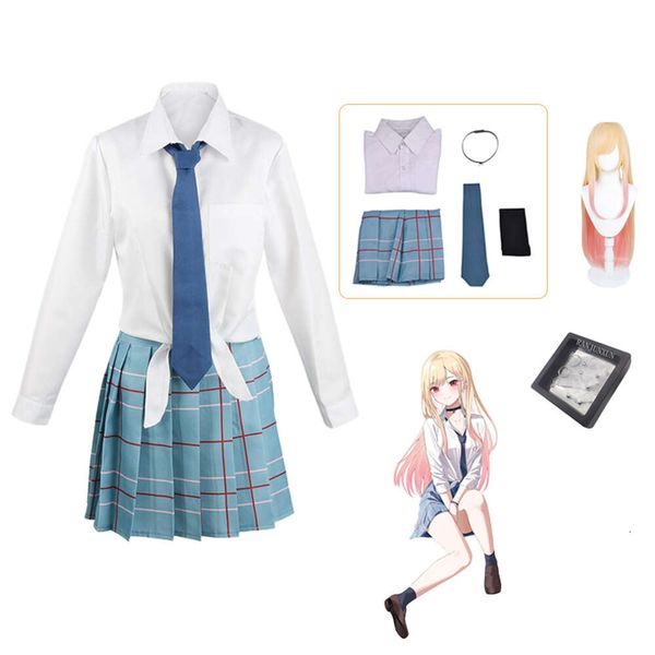 Costume de Cosplay Anime My Darling Kitagawa Marin, uniforme scolaire JK, jupe, tenues d'halloween pour femmes