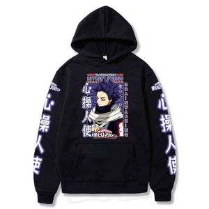 Anime My Hero Academia sweats à capuche Hitoshi Shinso sweats hauts confortables pulls Sudadera Felpa Moletom Y1109