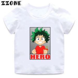 Anime mon héros universitaire imprime les enfants t-shirts boku no héros universitaire filles vêtements bébé garçons t-shirt tops d'été tops, ooo2449