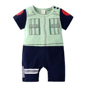 Anime Naruto Hatake Kakashi Costumes Bébé Garçon Vêtements Nouveau-Né Barboteuses Coton Infantile Combinaisons Nouveau-né Vêtements Bébé Outfits2439