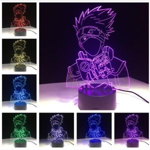 Anime Naruto Kakashi Hatake Figure Enfants Chambre Décoration Table Café Bureau Lampe Veilleuse Garçons Enfant Enfants Thanksgiving Festiva2702