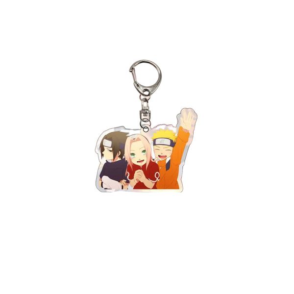 Anime Naruto Chain Chain Fashion Bijoux Cartoon Caractère PVC Clé