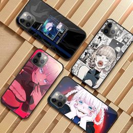 Anime Nazuna Call Night Phone Case voor iPhone 14 13 12 11 XS X 8 7 6 Plus Mini Pro Max SE 2022 PC Glass Telefoon Cover Funda