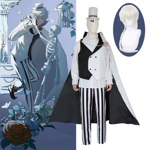 Anime Nikolai Gogol Cosplay Bungou Zwerfhonden Nikolai Cosplay Kostuum Kleding Uniform Hoed Pruik Pak Halloween Party Mannen Costumescosplay