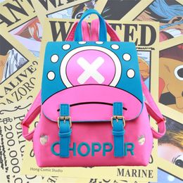 Anime One Piece Chopper Student School Bag Sac Cosplay Backpack Teenager Travel Rucksack Gift 3095