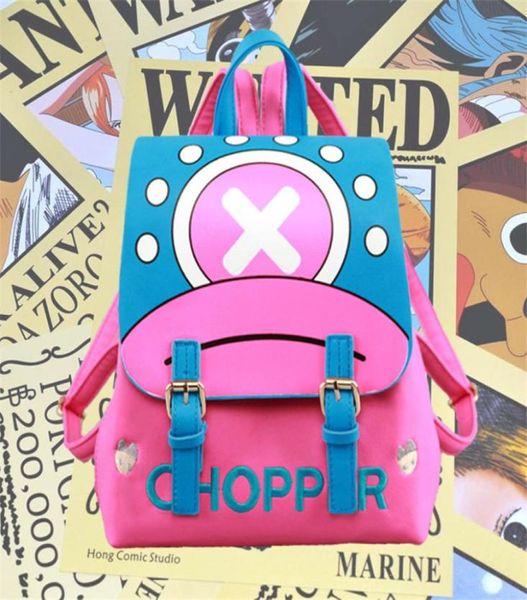 Anime One Piece Chopper Student School Bag Sac Cosplay Backpack Teenager Travel Rucksack Gift2946344