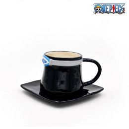 Anime One Piece Cosplay Mug Water Curing Creative Luffy Ace Sabo Ceramic Cup trois frères CHAPE DE CHAPE DE CHAPE