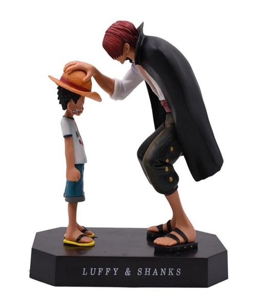 Anime One Piece Four Emperors Shanks Straw Hat Luffy PVC Figura Going Merry Doll Collectible Model Toy Christmas Regalo Y20042325150