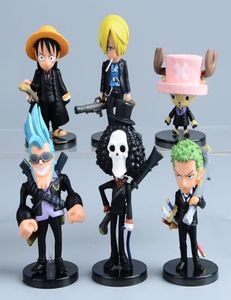 Anime One Piece Mini Action figures les chapeaux de paille Luffyroronoazorosanjichopper figure Toys4501460