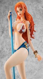 Anime One Piece Nami Bikini Tube Dance PVC Action Figure Anime Sexy Girl Figures Modèles Toys Collectible Doll Gift9321432