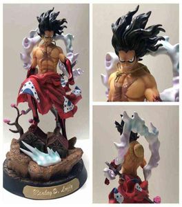 Anime One Piece Wano Luffy Gear 4 Snakeman GK Statue PVC Action Figure Collectible Modèle One Piece Kimono Luffy Figure Toys Doll A2817024