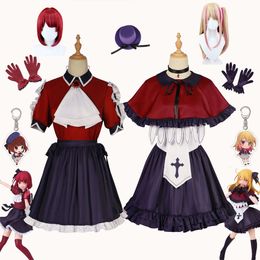 Anime OSHI NO KO Arima Kana Hoshino Rubii Cosplay chant danse Costume jupe chapeau cravate accessoires Halloween carnaval vêtements cosplay