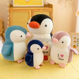 Anime periférico relleno animales de peluche juguete amor pingüino almohada muñeca niños compañero de juego decoración del hogar niños niñas 25 cm 240307