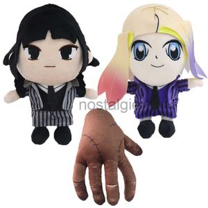 Anime Perifere gevulde pluche dieren speelgoed Dark Wednesday Adams Kussen Pop Childrens Playmate Woondecoratie Jongens Meisjes 25cm DHL 240307