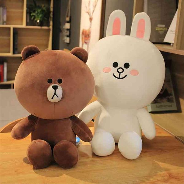 Anime peluche conejo juguetes kawaii oso muñecas lindo suave animal juguete regalo para novia cumpleaños 210728