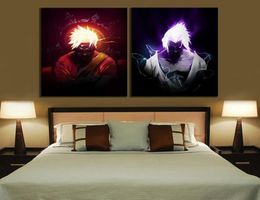 Póster de anime impreso Uzumaki y Uchiha Sasuke Canvas Pintura para la decoración del dormitorio de la casa Imagen de pared sin marco2793759