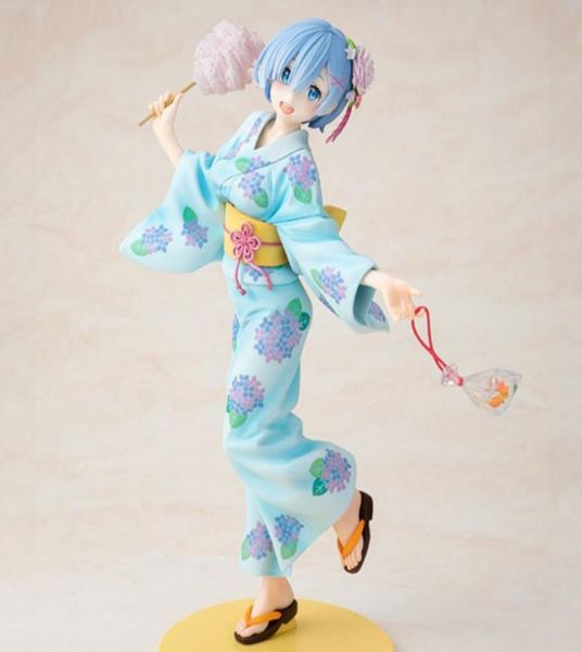 Anime Re Life en un mundo diferente de cero Yukata ver Rem Chicas sexy Anime PVC Figuras de acción juguetes Figura de animé Juguetes para niños T26317738