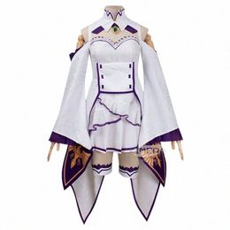 Anime Re: Zero Kara Hajimeru Isekai Seikatsu Cosplay Costume Vêtements Perruque Uniforme Cosplay Emilia Ram Rem Cosplay Maid Uniforme 29Yd #