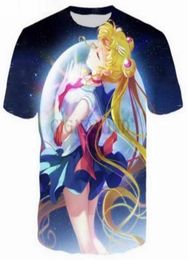 Anime Sailor Moon 3D T-shirts drôles nouvelle mode MenWomen impression 3D personnage T-shirts T-shirt féminin sexy T-shirt Tee Tops Clothes198960534