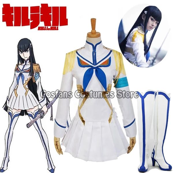 Anime Satsuki Kiryuin Boots Cosplay Boots Kill La Kill Cosplay Costume Boots uniformes de perruques Custom de toute taille Bottes de fête Halloween