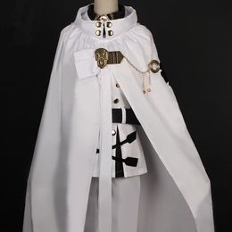 Anime Seraph of the End Owari No Seraph Mikaela Hyakuya Uniformen Cosplay Kostuum met Pruik Volledige Set CX200817
